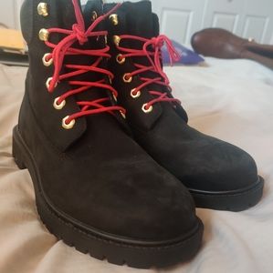 TIMBERLAND Black Suede Boots size 8.5